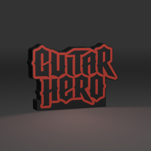 Guitar Hero Light Box LED light box – custom 3D printed – Lit Layer Creations